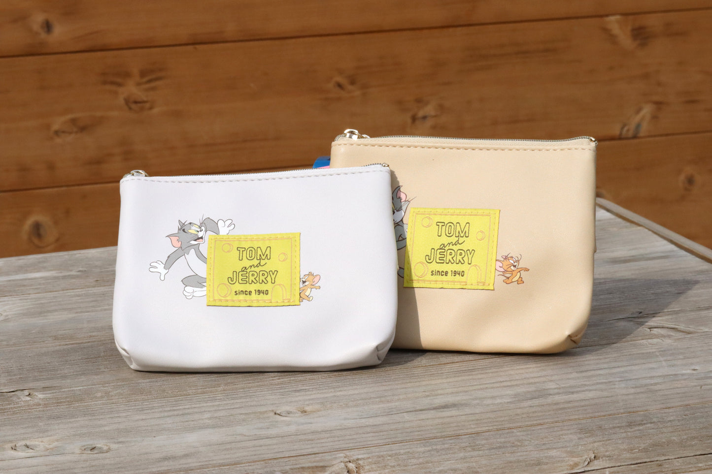 【TOM and JERRY】フラットポーチ2色セット【トムアンドジェリー】